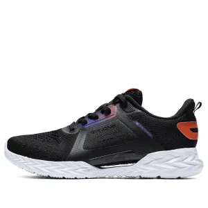 361 Degrees QU!K Light Breathable Running Shoes 'Black Orange', black