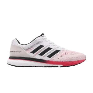 Adidas Adizero Boston 7 'Shock Red' sneakers, white