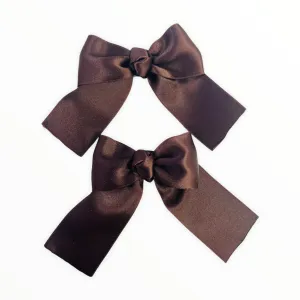 Brown Long Shoe Bow