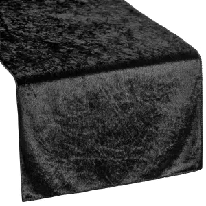 Velvet Table Runner - Black