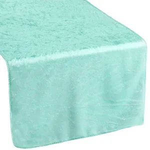 Velvet Table Runner - Light Turquoise